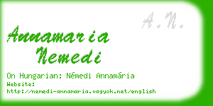 annamaria nemedi business card
